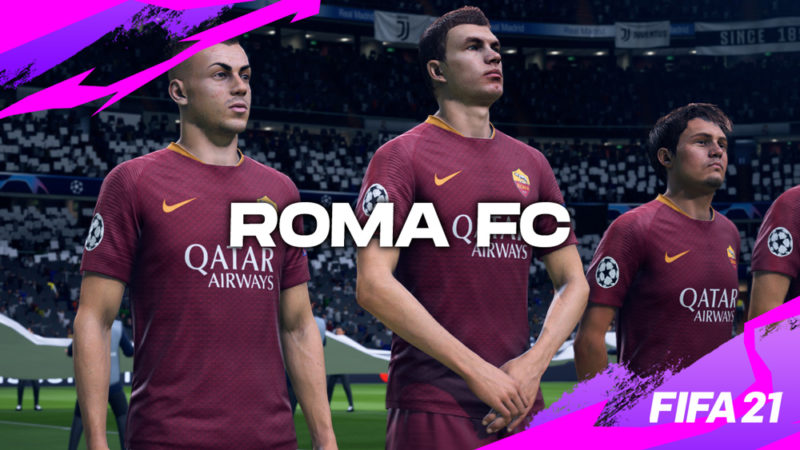 FIFA 21 - El logotipo del Roma FC, el nombre ficticio del AS Roma, se ...