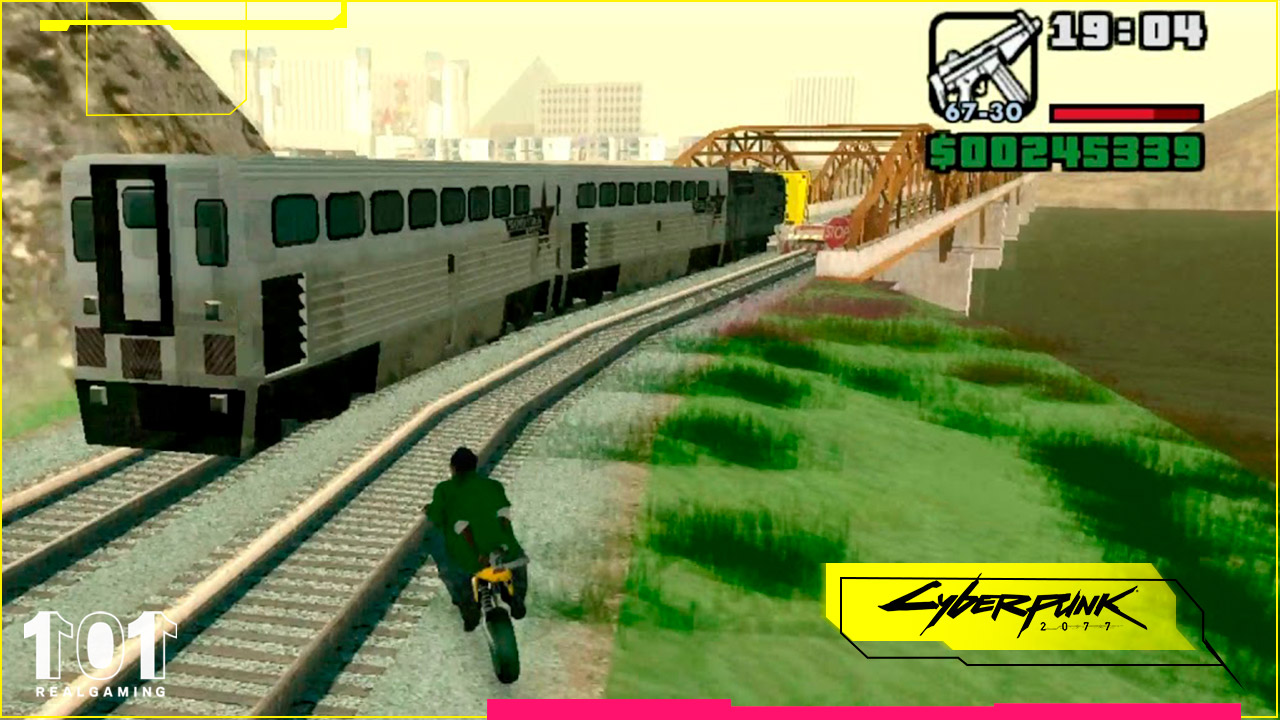 cyberpunk 2077 easter egg gta san andreas little big smoke jc lado equivocado de las vias hamburguesa