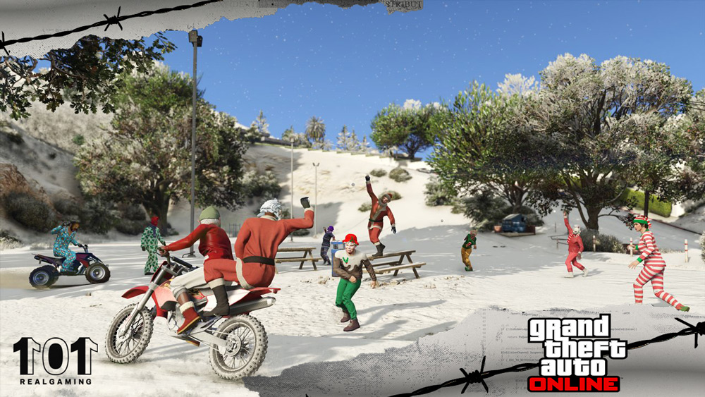 GTA Online Cómo recoger y lanzar bolas de nieve en Xbox PlayStation y PC