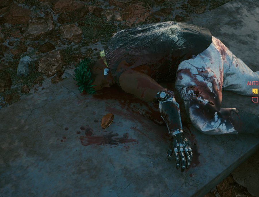 gran humo comida huevo de Pascua cyberpunj 2077