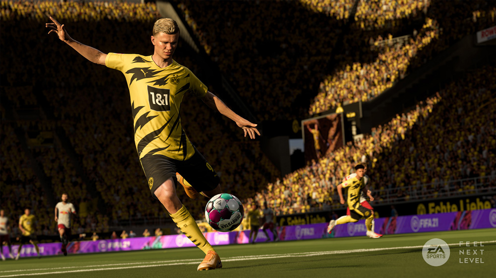 haaland imagen arte de fifa 21 en la nueva generación