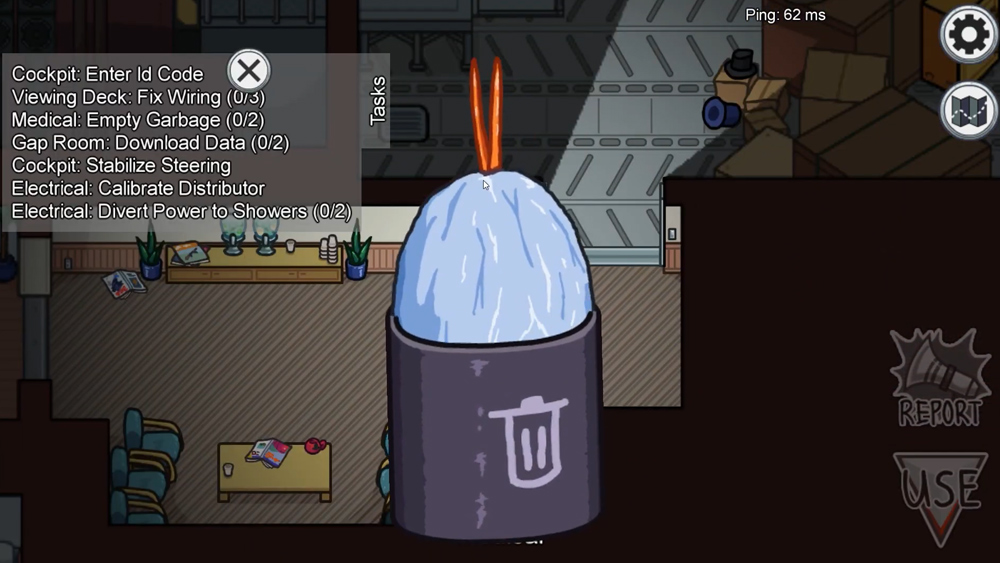 sacar la basura tarea nueva the airship among us
