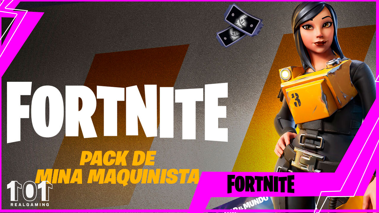 mina maquinista pack fortnite salvar el mundo creativo battle royale skin cosmeticos fecha