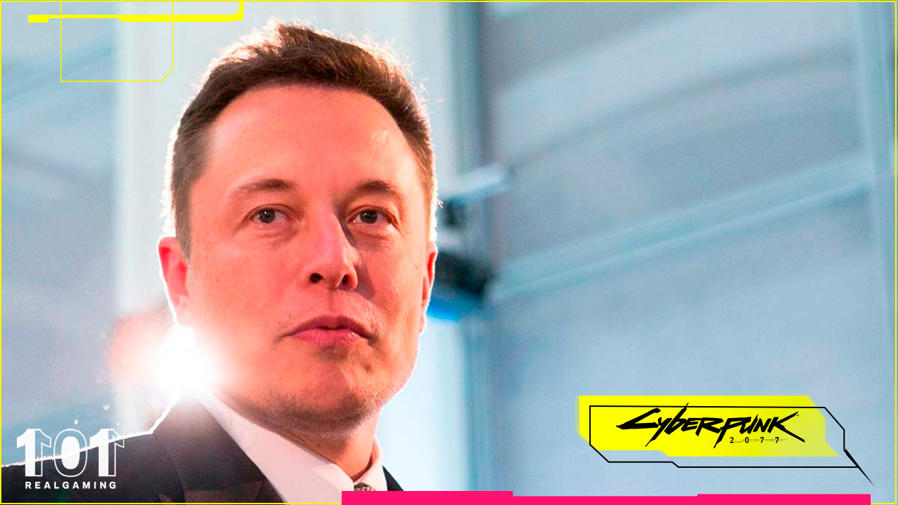 elon musk cyberpunk 2077 tesla model s witcher