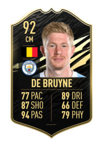 de bruyne totw 15 predicciones fifa 21