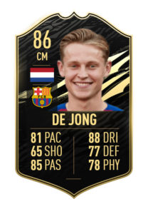 de jong totw 18 predicciones fifa 21