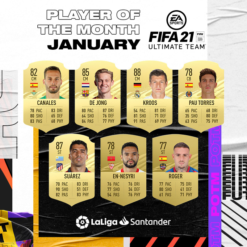 laliga potm nominados enero 2021 fifa 21