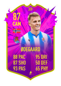 odegaard posible carta futura estrella fut 21