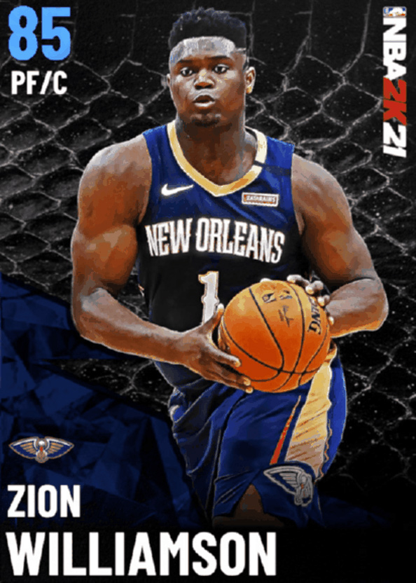 zion carta 85 ovr nba 2k21