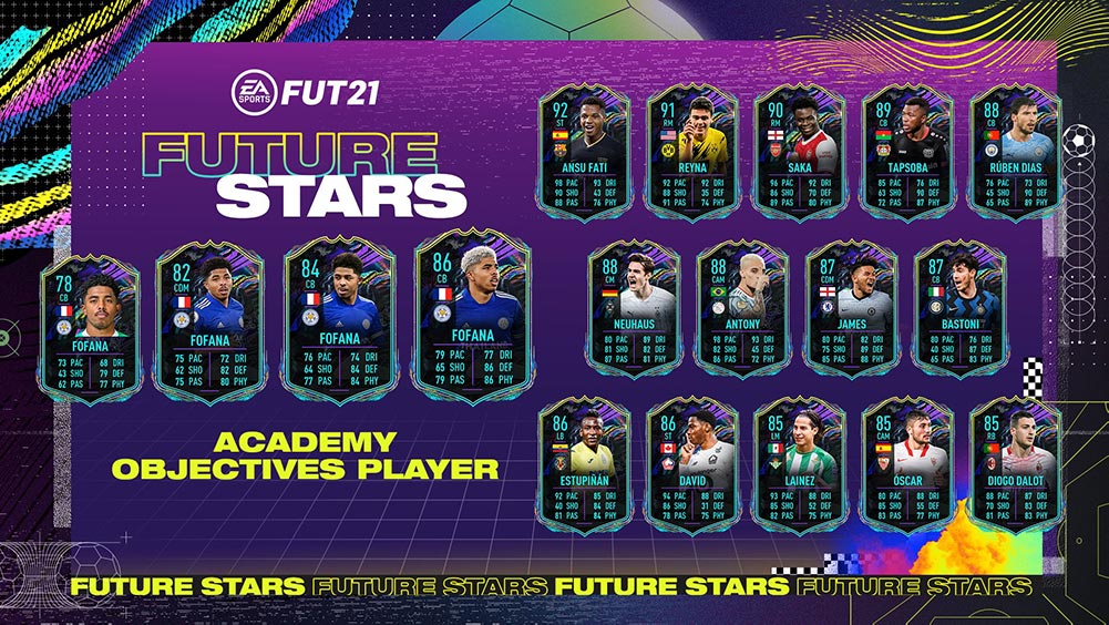 Wesley Fofana future stars academy objetivos fifa 21