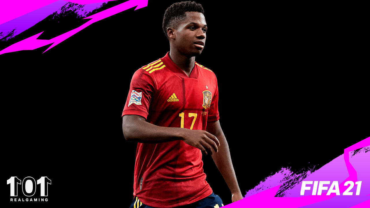 ansu fati bukayo saka future stars equipo 2 fifa 21 fut