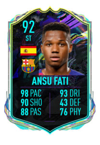 ansu fati carta futuras estrellas fifa 21