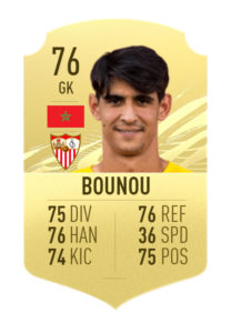 Bounou nominados potm la liga febrero fifa 21