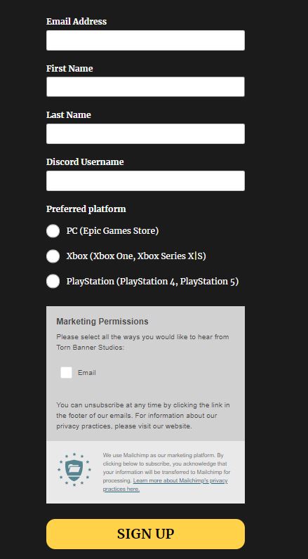 chivalry 2 beta registrarse