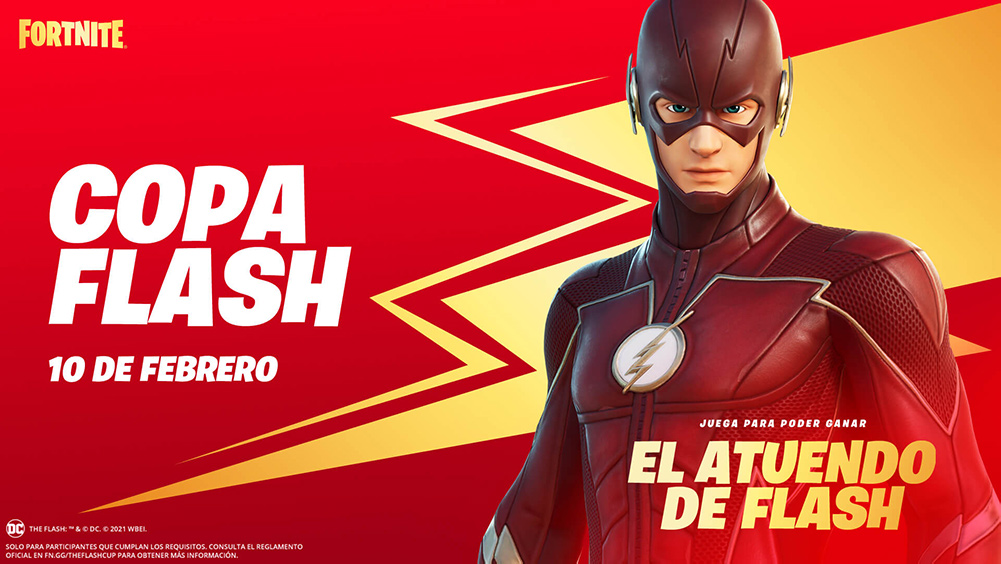 copa flash anuncio promocional fortnite