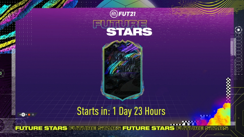 pantalla de carga fifa 21 futuras estrellas diseño carta