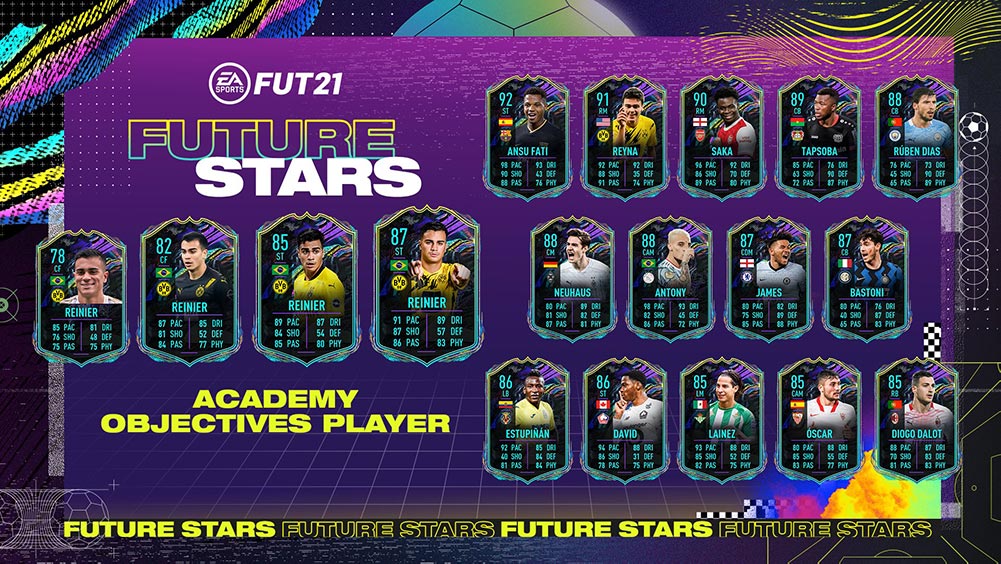 reinier future stars academy fifa 21 objetivos