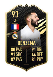 Benzema FIFA 21 TOTW 26 predicciones