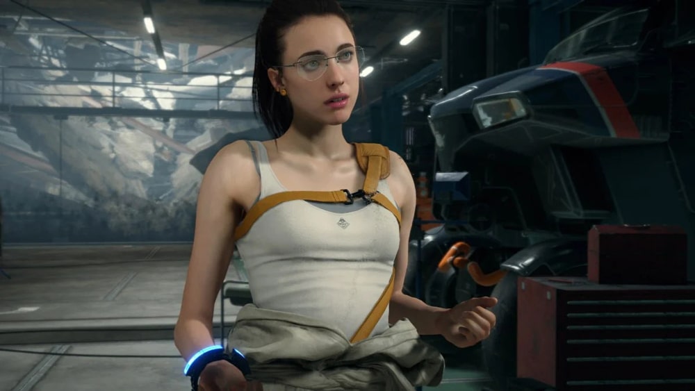 captura de death stranding mujer