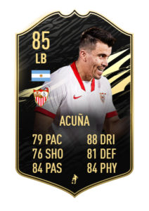 Acuña FIFA 21 TOTW 28 predicciones