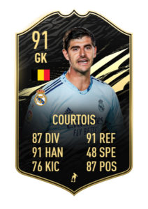 Courtois FIFA 21 TOTW 28 predicciones
