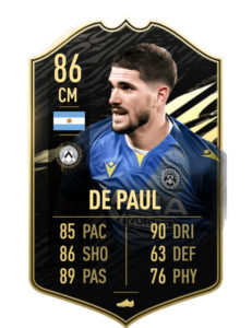 De Paul FIFA 21 TOTW 30 predicciones