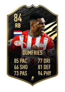 Dumfries FIFA 21 TOTW 28 predicciones