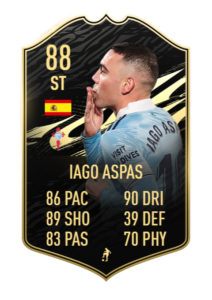 Iago Aspas FIFA 21 TOTW 28 predicciones
