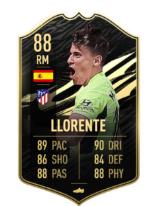 Llorente FIFA 21 TOTW 30 predicciones