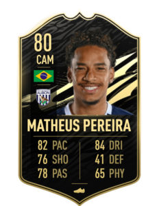 Matheus Pereira FIFA 21 TOTW 28 predicciones