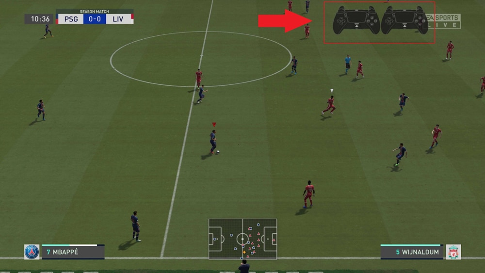 control en pantalla fifa 21 opcion nueva