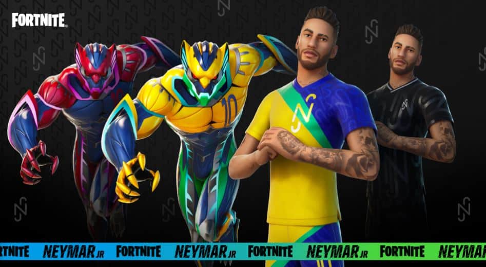 neymar jr fortnite skin