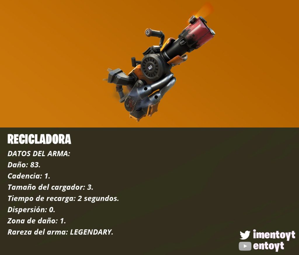 recicladora legendaria fortnite