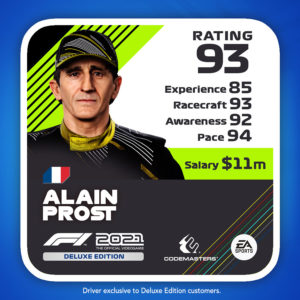 Alain Prost icono valoracion f1 2021