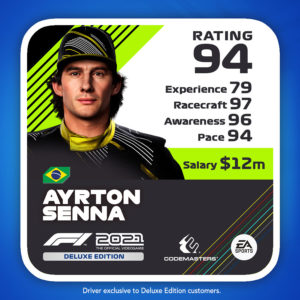 Ayrton Senna icono valoracion f1 2021
