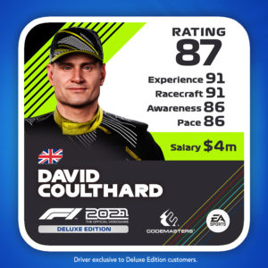 David Coulthard icono valoracion f1 2021