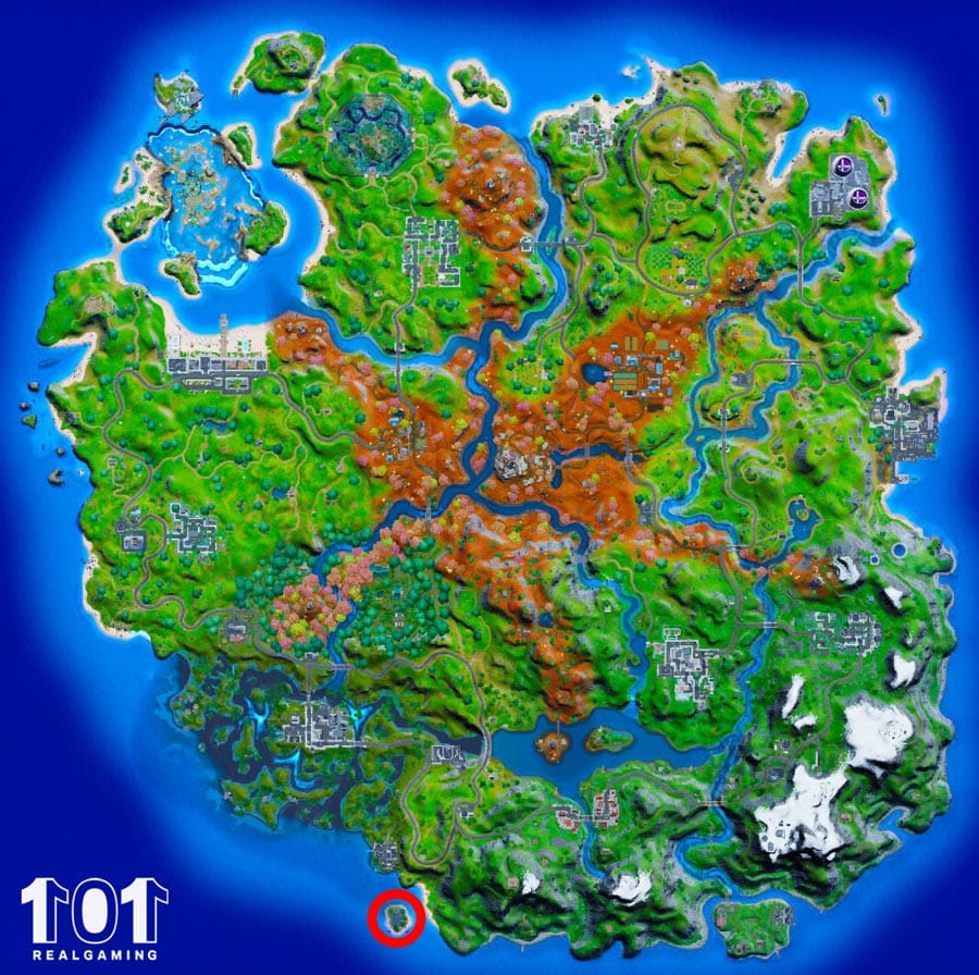 Isla Nublada para conseguir el skin dorado de lara croft