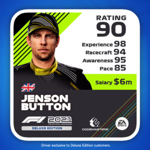 Jenson Button icono valoracion f1 2021