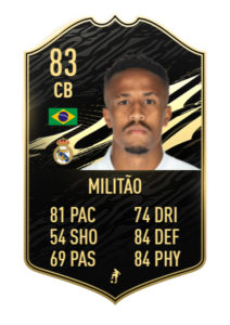 Militao prediccion FIFA 21 TOTW 32