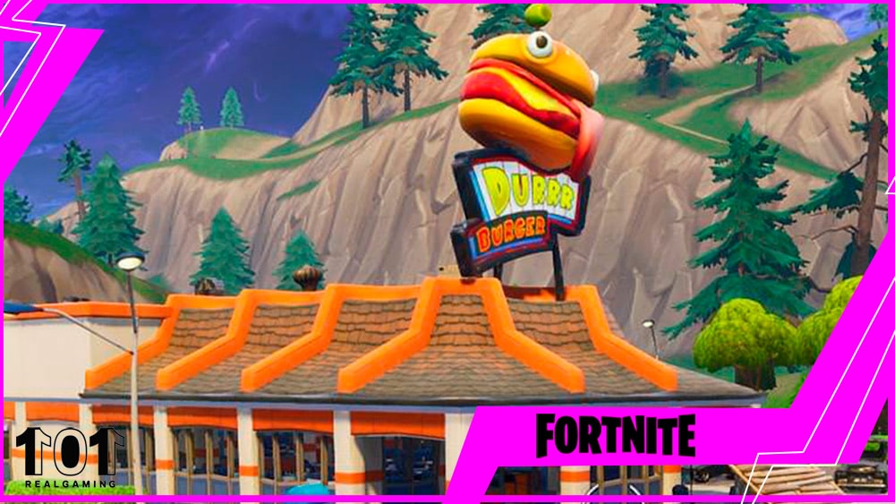 fortnite desafio mision restaurante hamburrrguesa bailar semana 8