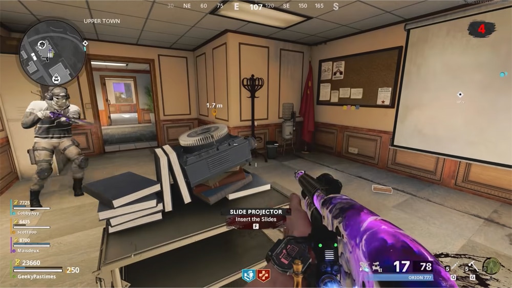 outbreak bocw segundo paso proyector