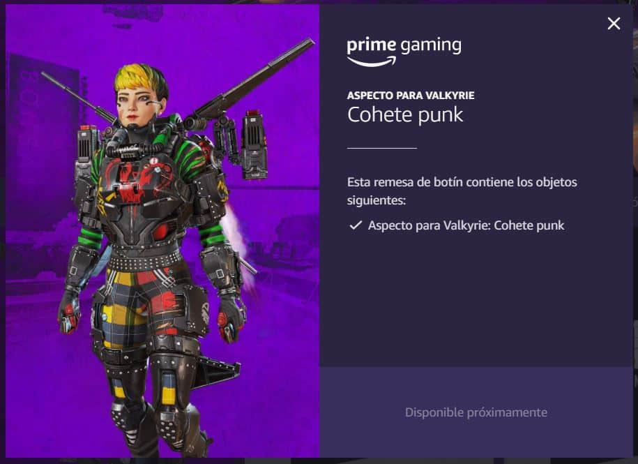 valkryie cohete punk prime gaming