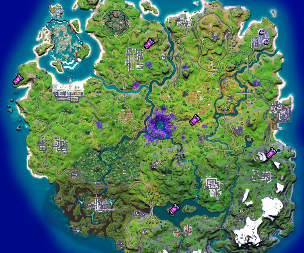 fortnite mapa artefactos alienígenas semana 2 temporada 7