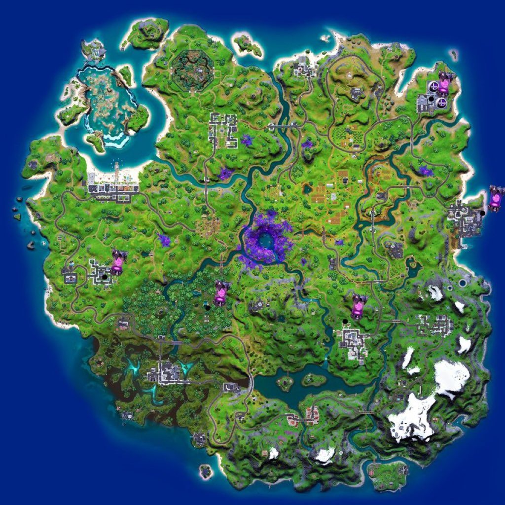 mapa artefactos alienígenas semana 4 fortnite