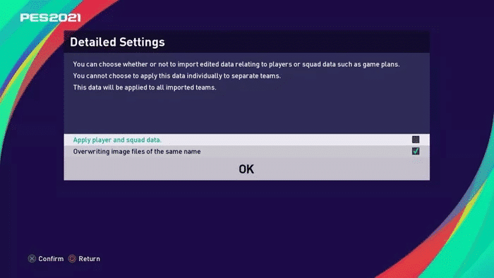 pes 2022 option files