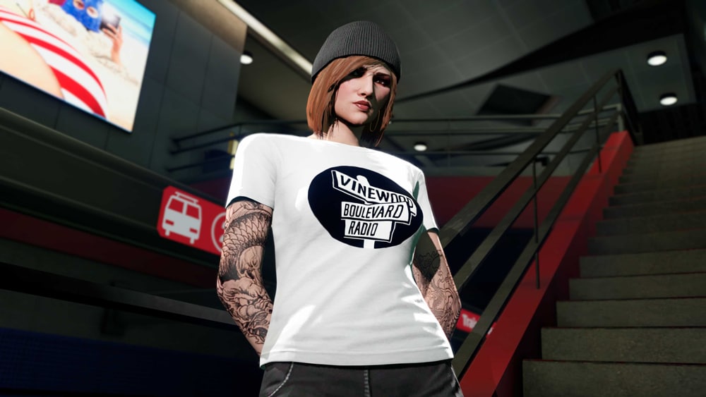 vinewood boulevard radio camiseta gta online