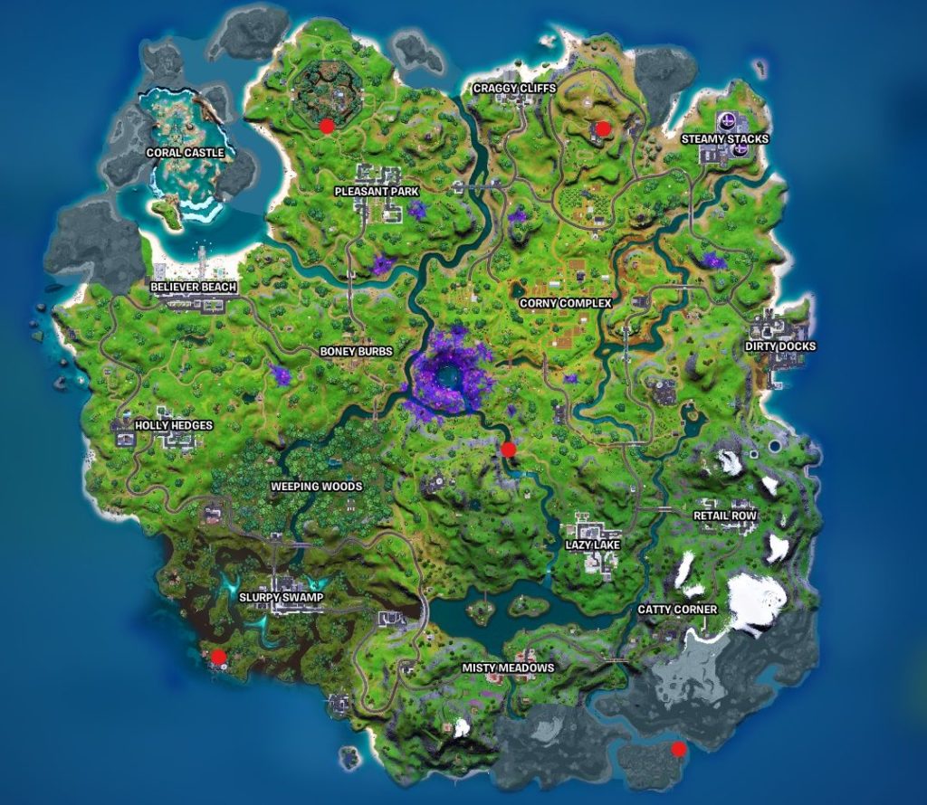 Fortnite artefactos alienígenas semana 7 temporada 7