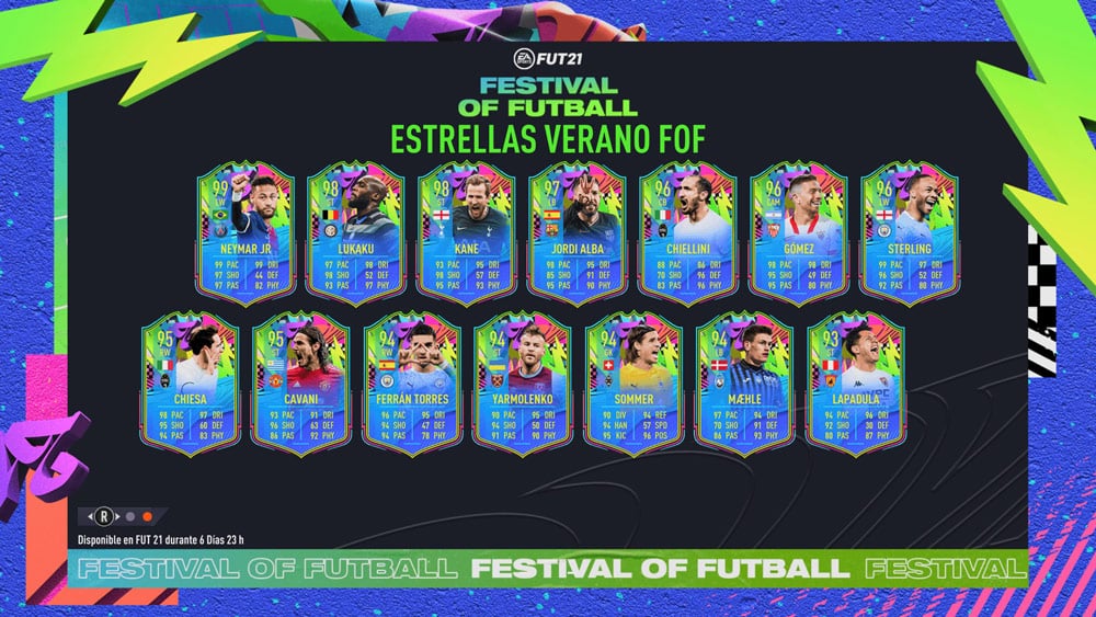 estrellas verano summer stars segundo equipo fifa 21
