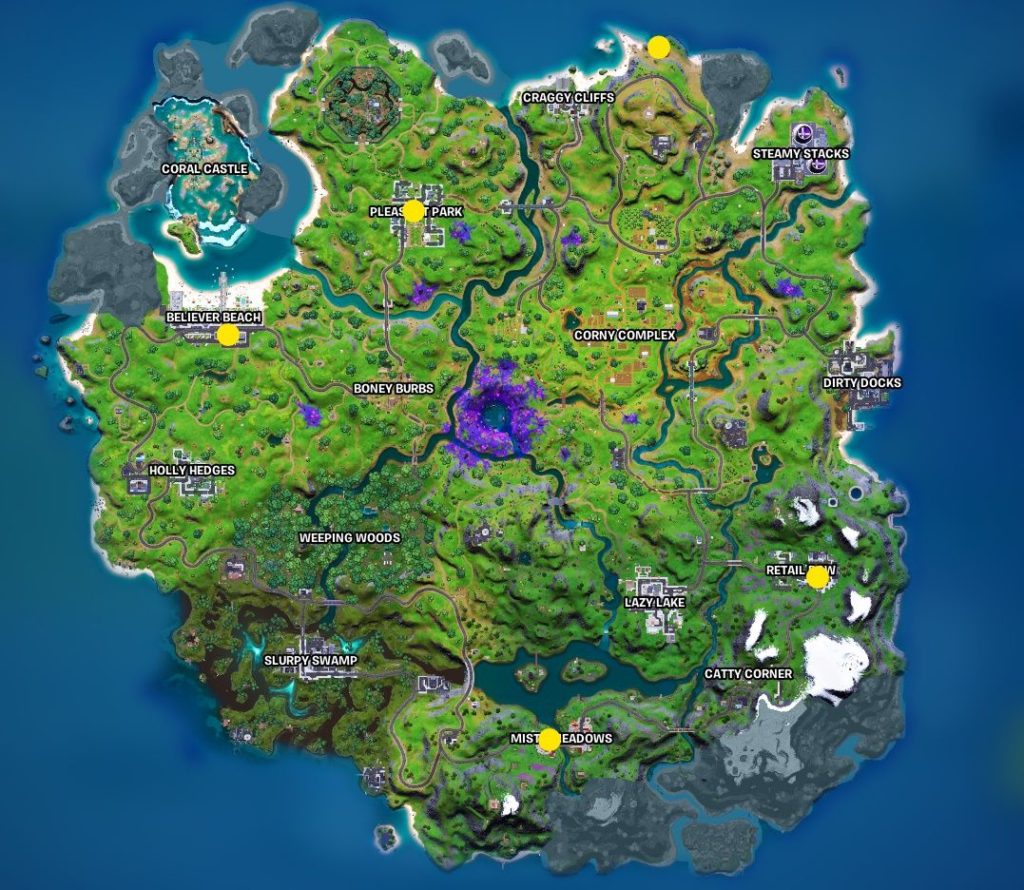mapa artefactos alienígenas semana 5 temporada 7