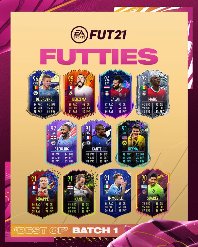 primer grupo de futties en fifa 21